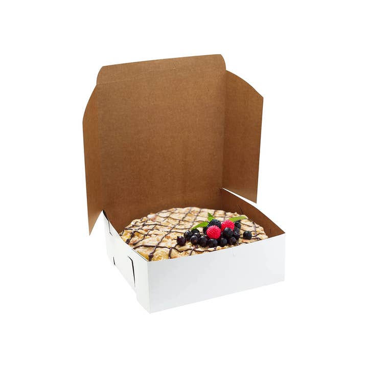 MT Products - Wholesale Food Storage Container - MT Products Cupcake Boxes - 8" x 3" Bakery Boxes - 15 Pieces