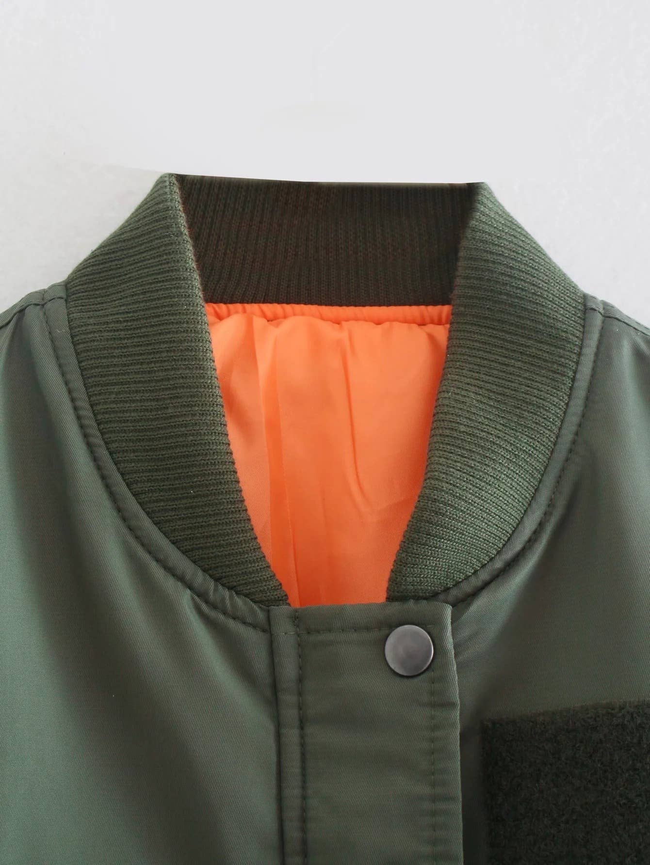 GREEN Flight jacket-style short cotton-padded jacket for wholesale on Faire4
