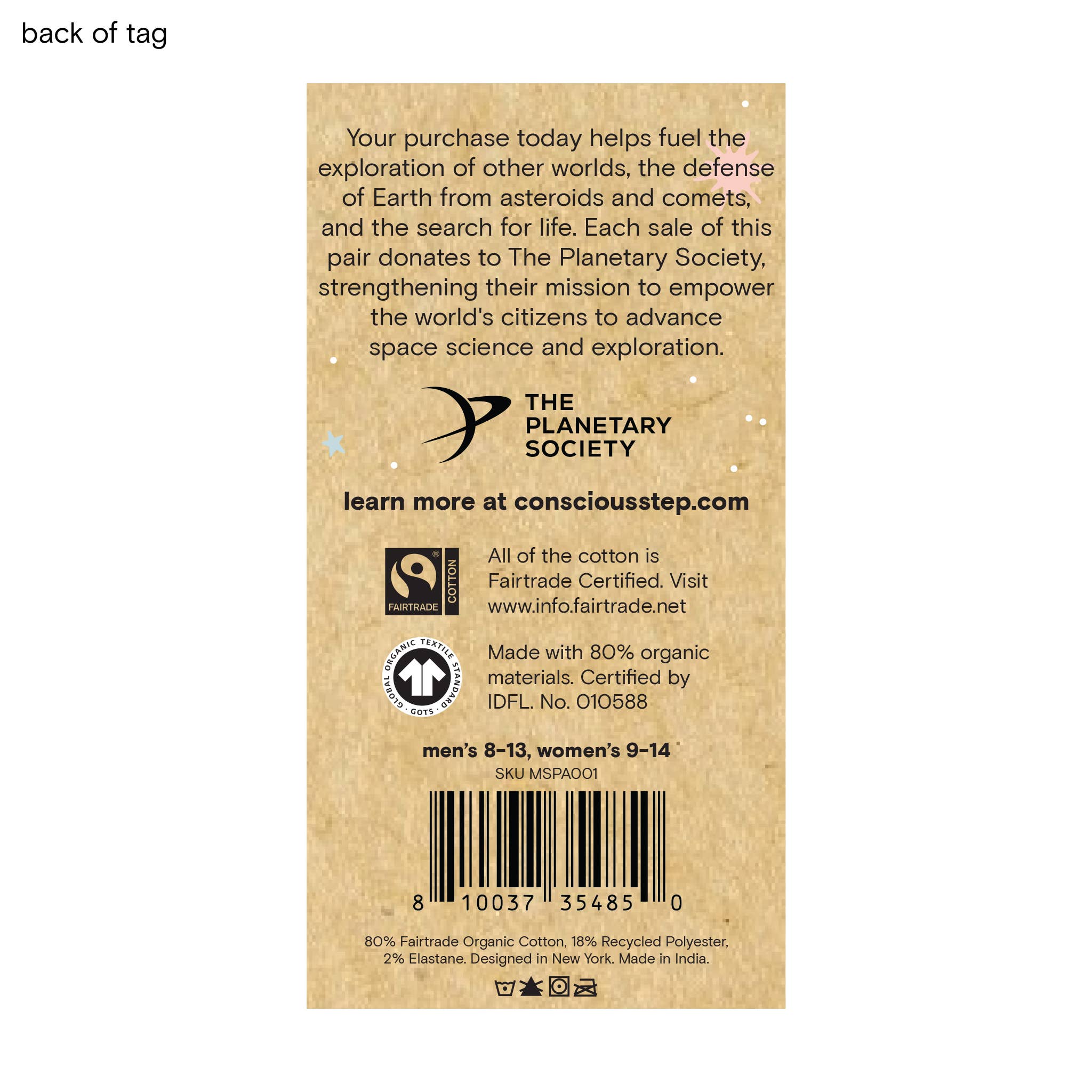 Conscious Step - Vente Chaussettes – unisexe - Des chaussettes trimestrielles qui soutiennent l'exploration spatiale4