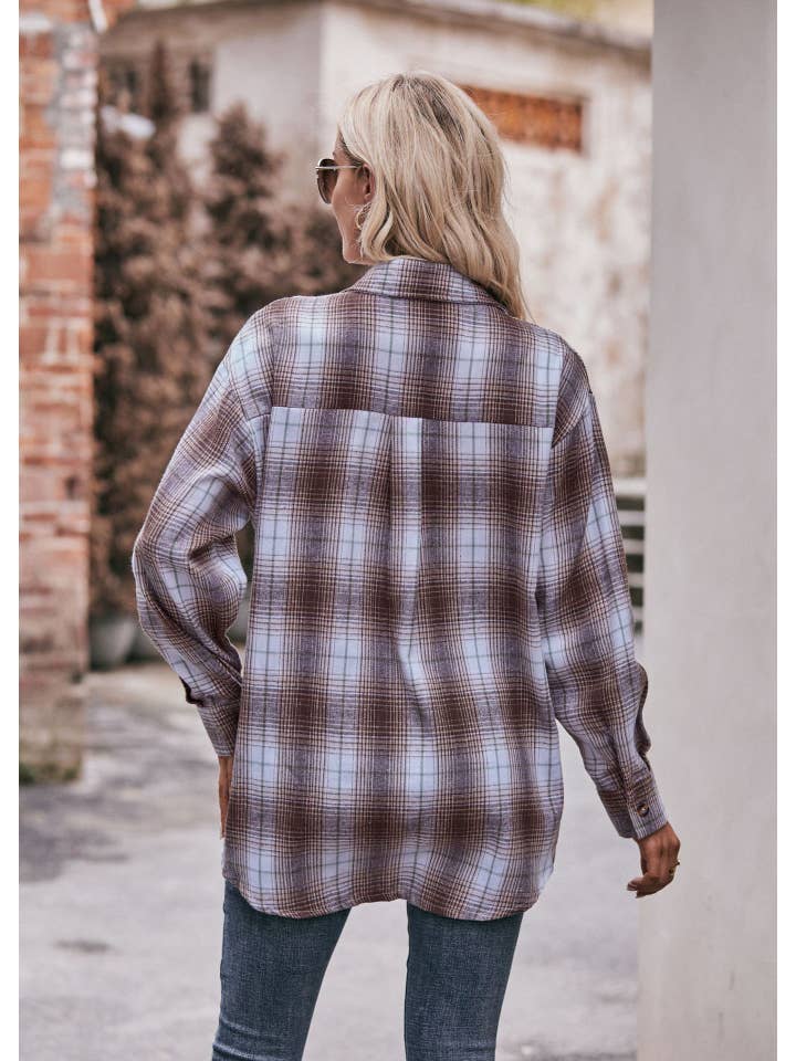ePretty - Wholesale Button Down Shirt - Women's - Plaid Button Down Shirt G5-TP680338