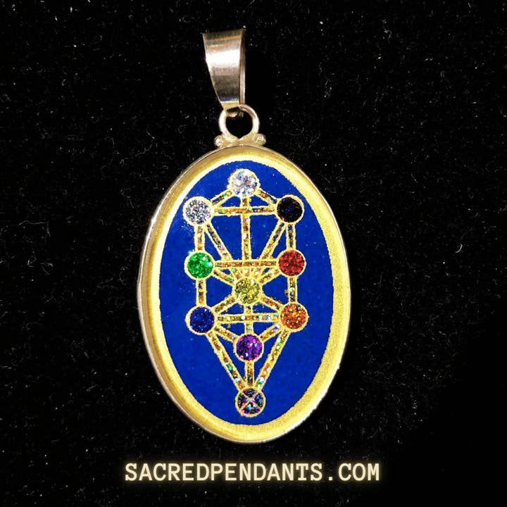 Sacred Pendants - Wholesale Individual Charm/Pendant - Tree of Life - Sacred Geometry Gemstone Pendant1