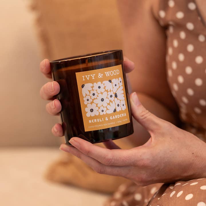 Ivy & Wood - Wholesale Jar/Filled Candle - Neroli & Gardenia Scented Candle