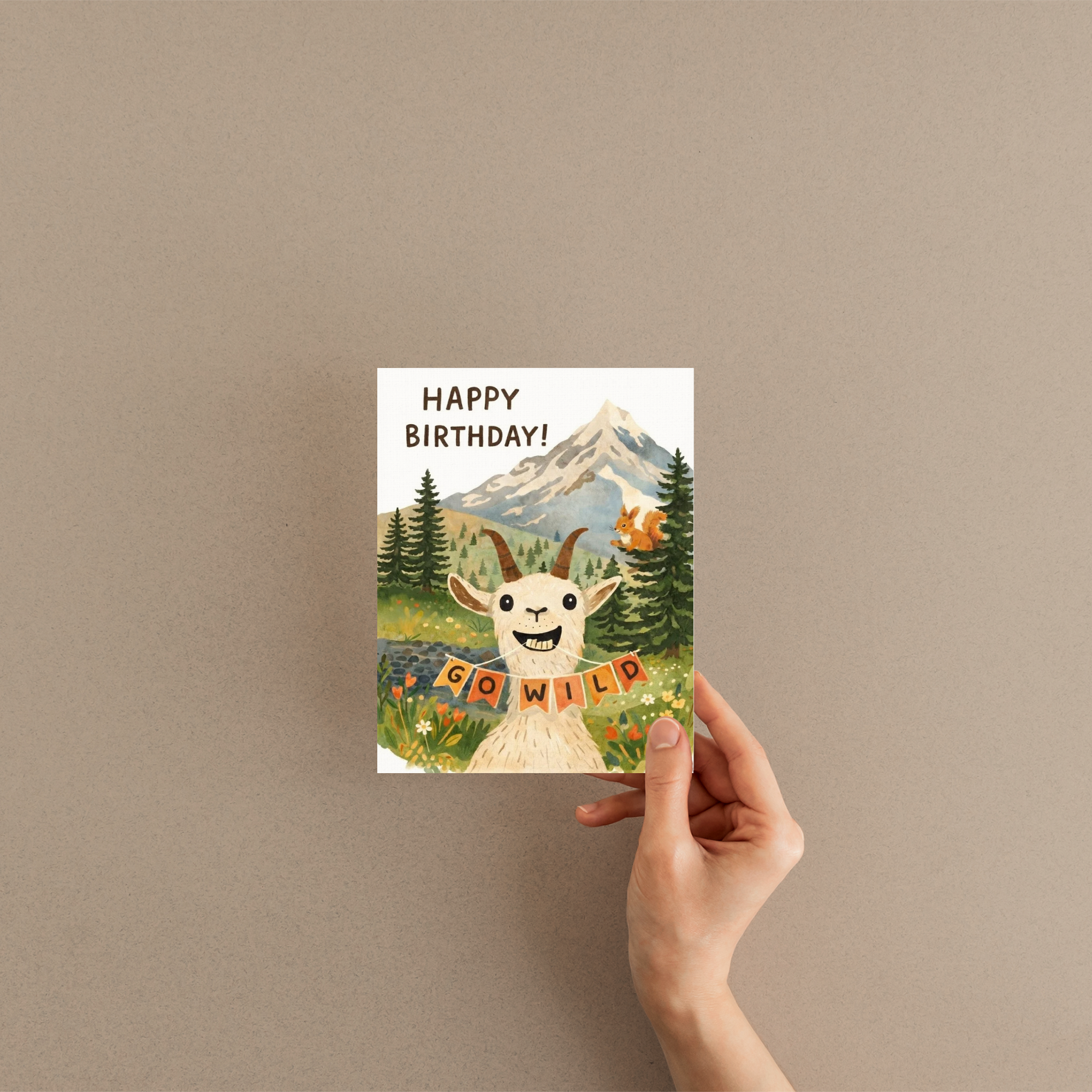 New Summits - Wholesale Birthday Card - Go Wild Birthday Card | Mountain Hiker Wilderness Card1