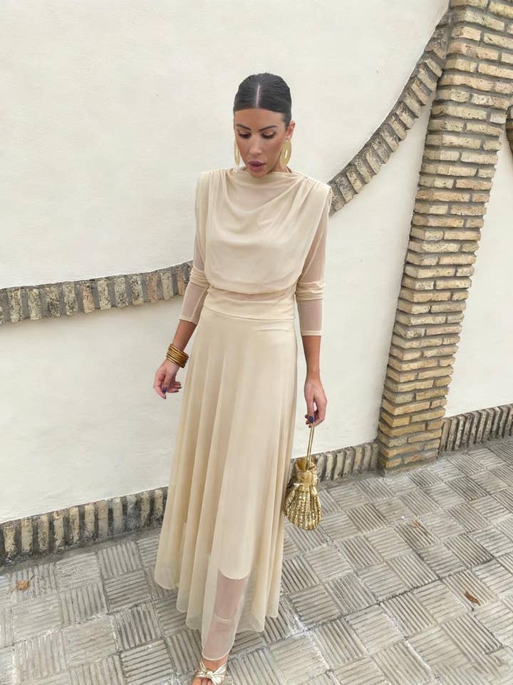 7425 Set in tulle unito per la vendita all'ingrosso da parte di LORIANE