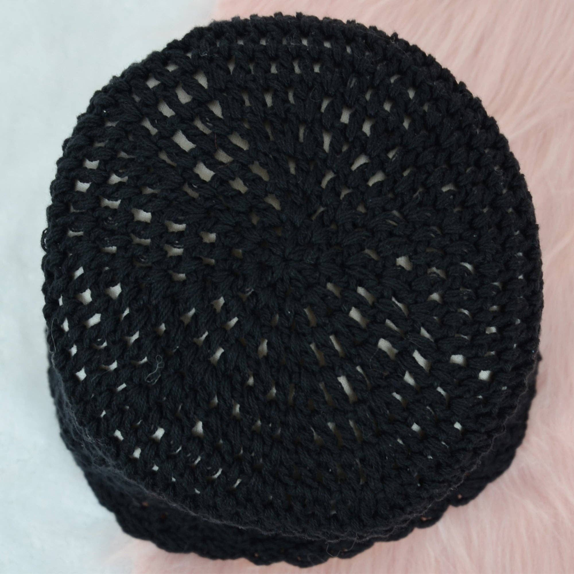 AK Brand - Wholesale Beanie - Women's - Crochet Floral Slouchy Beanie Knit Cutout Skull Cap Women9