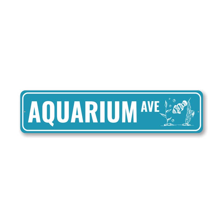 Panneau Aquarium Avenue pour la vente par Lizton Sign Shop, Inc