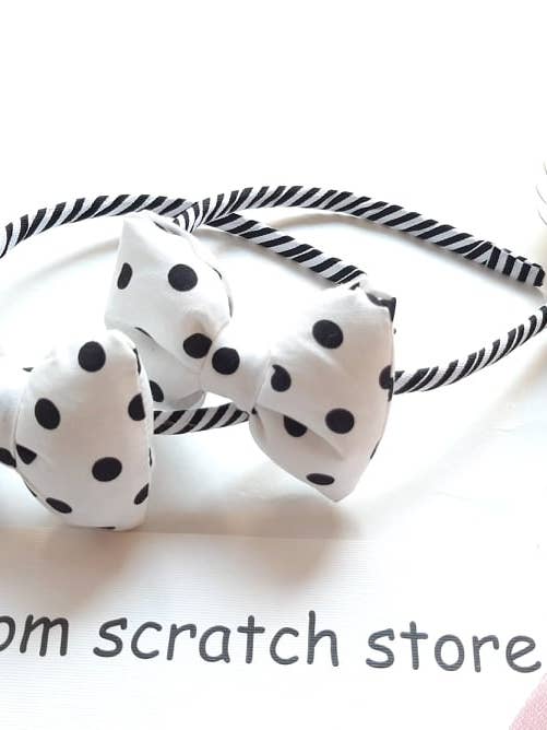 Headband Miss Polka Dots for wholesale by From Scratch Store