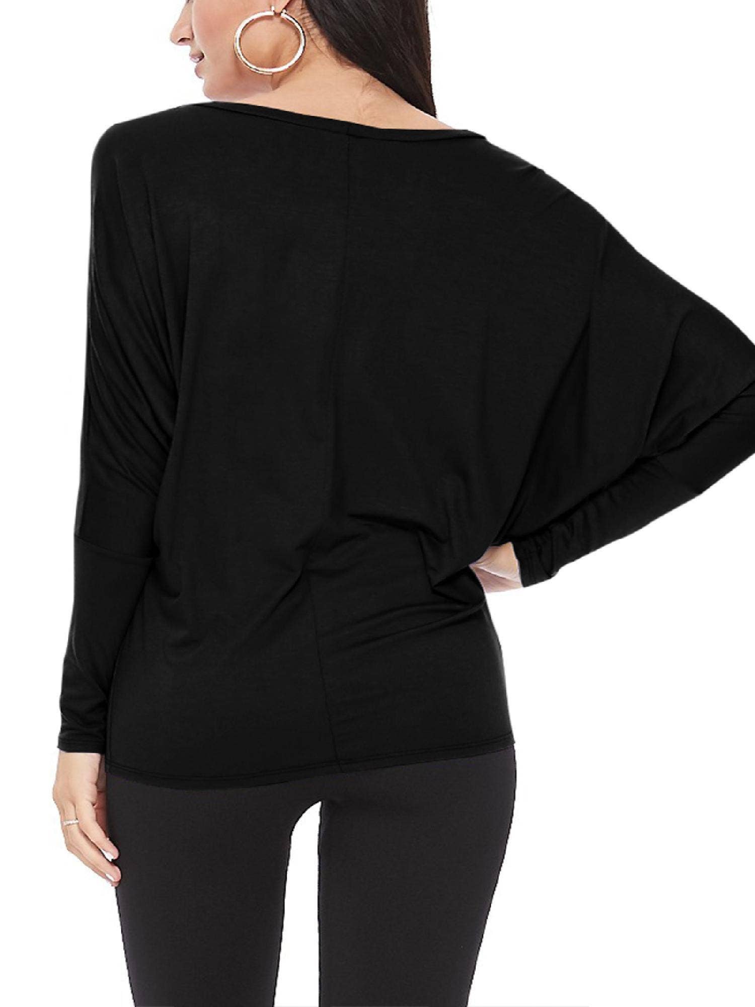 MOA COLLECTION - Wholesale Knit Top - Women's - Women's Casual Solid Color Dolman Sleeve Top2