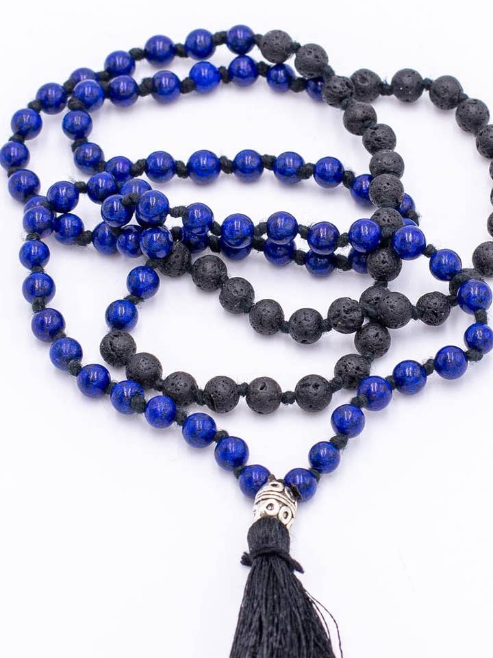 SMA1003LV - Lapislazuli Map+Volcanic Rock for wholesale by Kimago Look