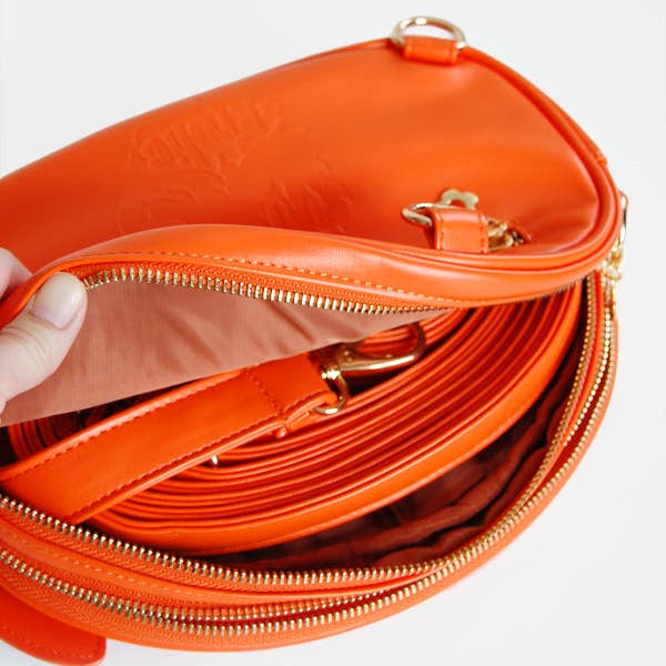 Floral Frolic - Wholesale Crossbody Bag - Kids - Orange Sleeping Fox Ita Bag