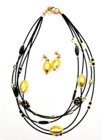 Alice Sturzinger LLC - Wholesale Beaded/Pearl Necklace - Alison Murano Glass Layered Necklace - Multiple Color Opt.12