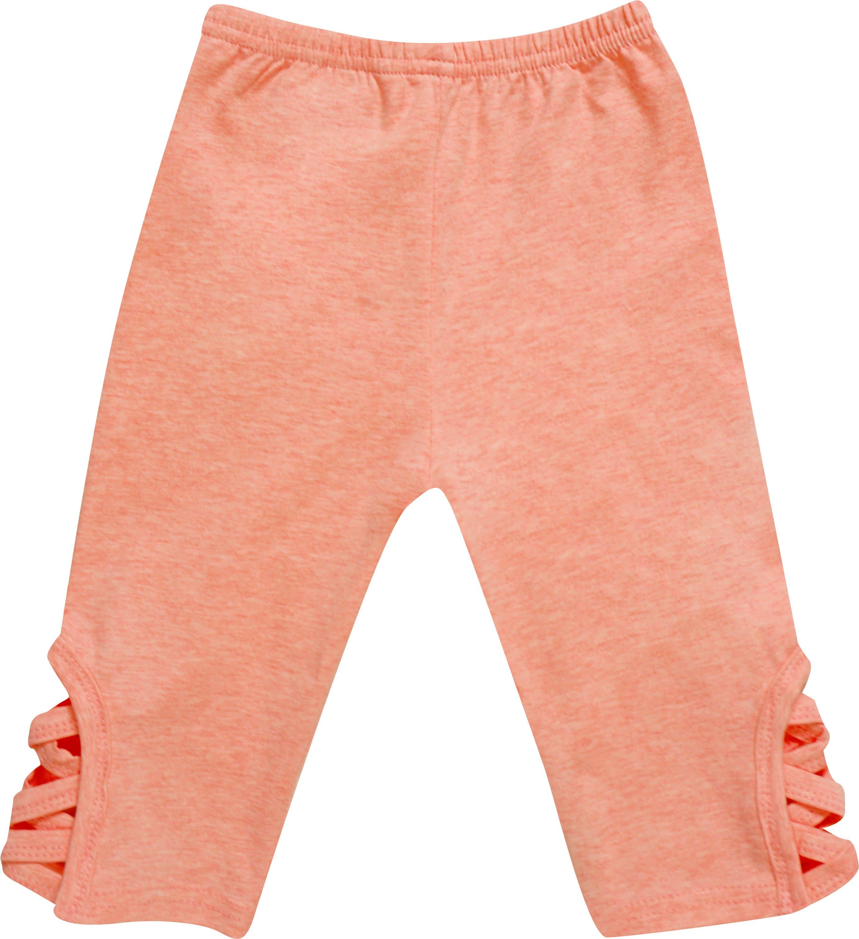 Angeline Kids - Wholesale Top & Leggings Set - Kids - Baby Toddler Little Girls Summer Flamingo Tunic Top Capri Leggings Set with free Headband - Aqua Coral2