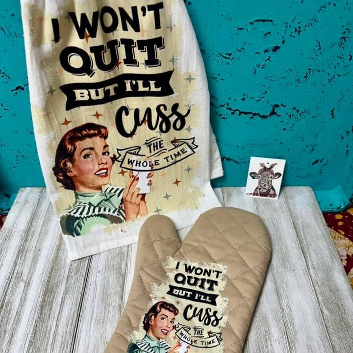 Crazy Heifers Wholesale - Wholesale Tea Towel - Snarky Housewife Kitchen Towels11