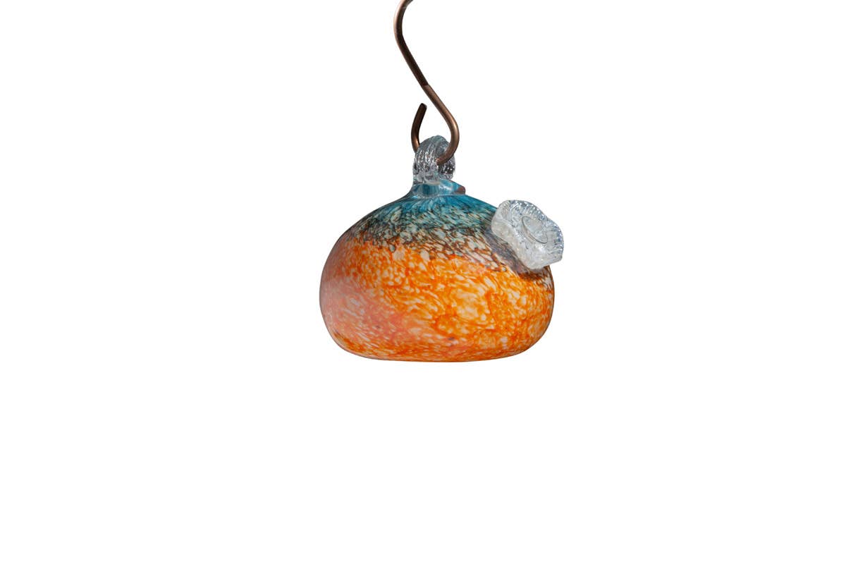 ApricotMint - Wholesale Bird Feeder - Handblown Art Glass Humming Bird Feeder Small1