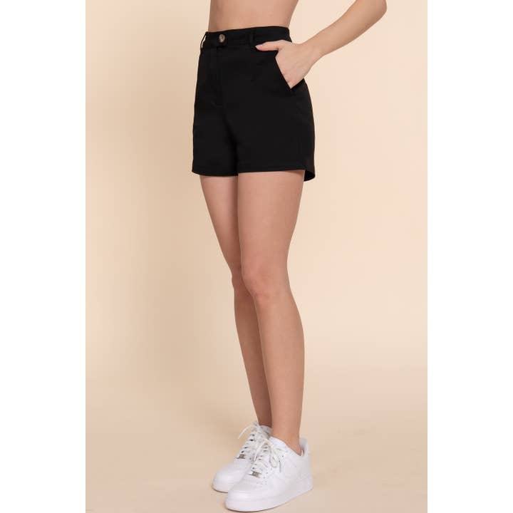 Apolline - Wholesale Shorts - Women's - HIGH WAIST SIDE POCKET STRETCH SHORTS2