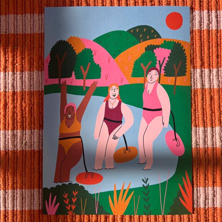 Wild Swim Print for wholesale by Ellastrated