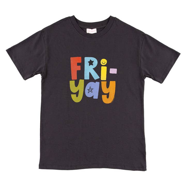 FriYAY Tee - Pepper for wholesale by Callie Danielle