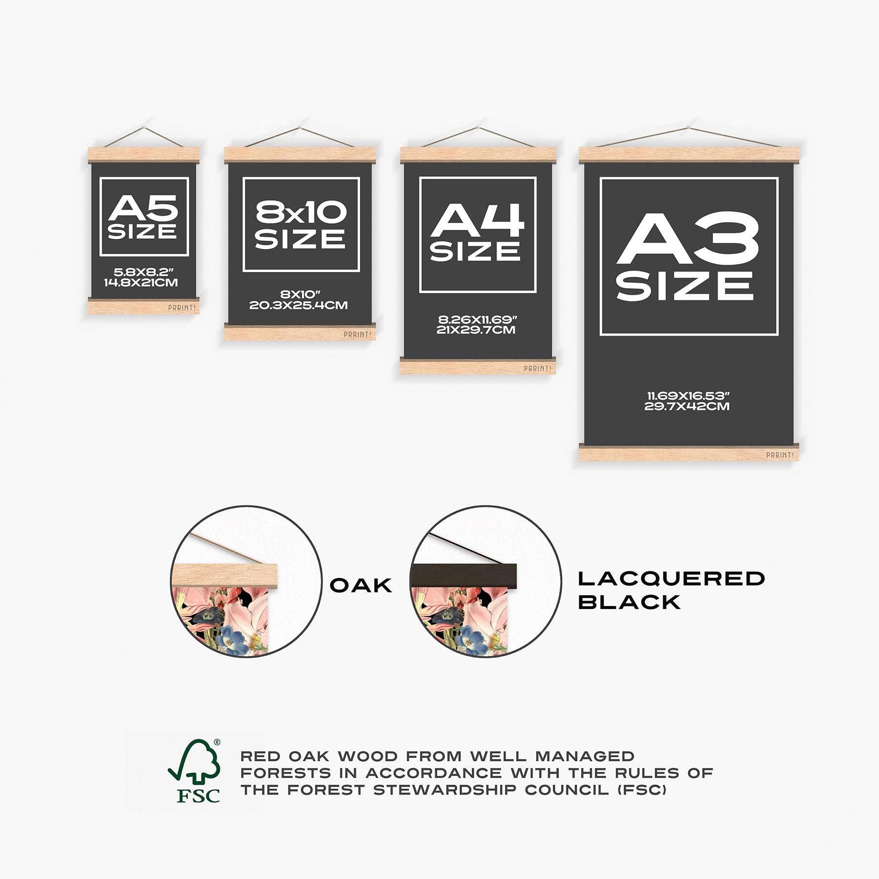 PRRINT! – Moldura por atacado – Easy Frame - Suporte magnético para pôster para emoldurar arte e imagens1