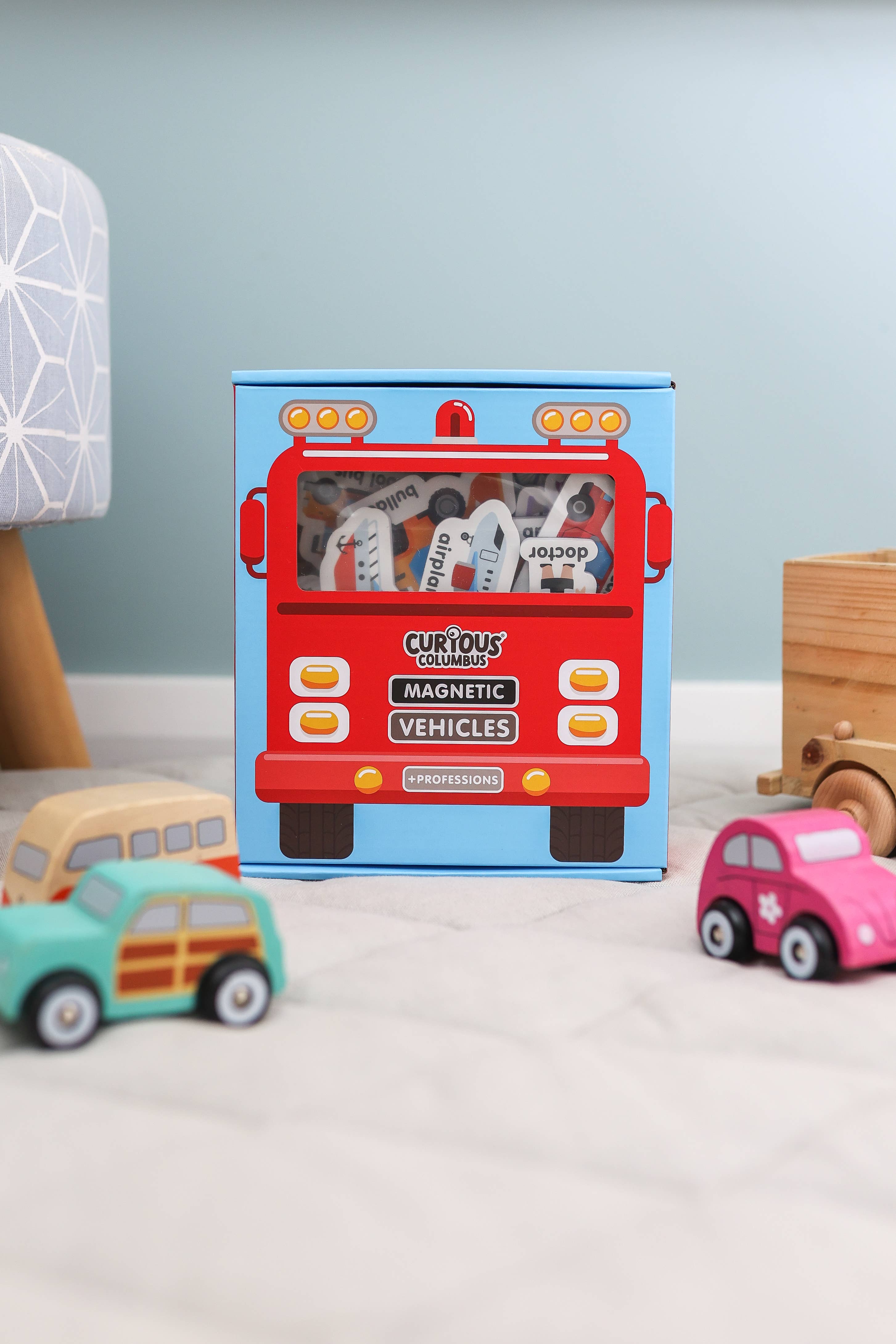 Curious Columbus - Wholesale Toy Set - Kids - Magnetic Vehicles and Professions2