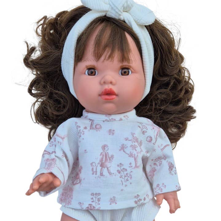 SUZETTE simple blouse + panties + headband for wholesale by Maman Poule et Papa Coq