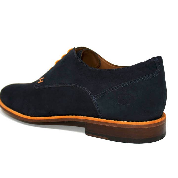 LIV'HIPP - Venta al por mayor Zapatos Derby - Hombre - CASUAL CHIC - AZUL MARINO Y NARANJA