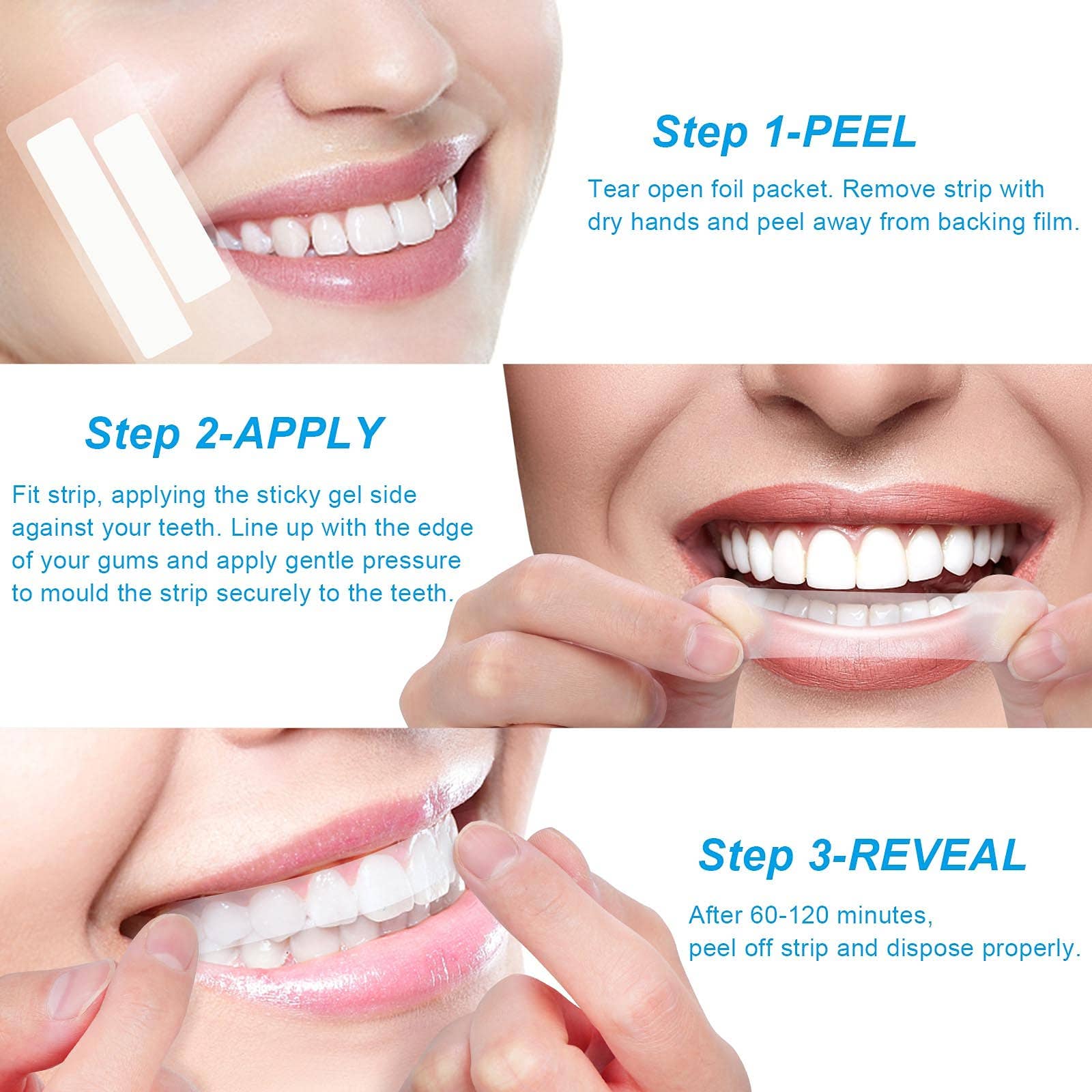 Shine – Großhandel Zahnaufhellung – Zahnaufhellungsstreifen, ohne Peroxid, Glanz, 28 Streifen5