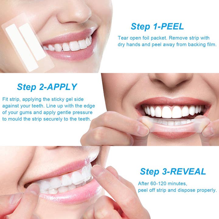 Shine – Großhandel Zahnaufhellung – Zahnaufhellungsstreifen, ohne Peroxid, Glanz, 28 Streifen5