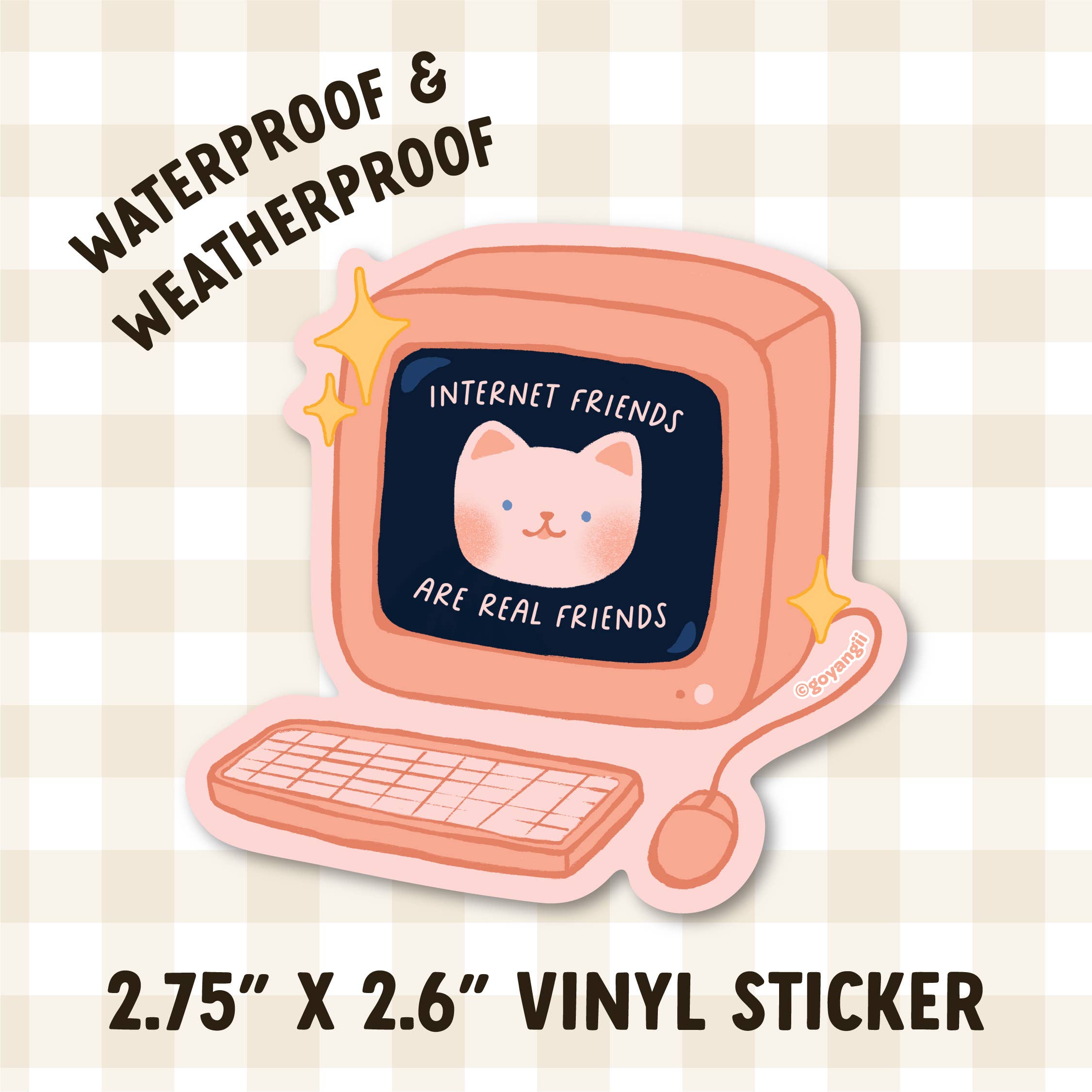 goyangii - Wholesale Sticker - Internet Friends Waterproof Vinyl Sticker2