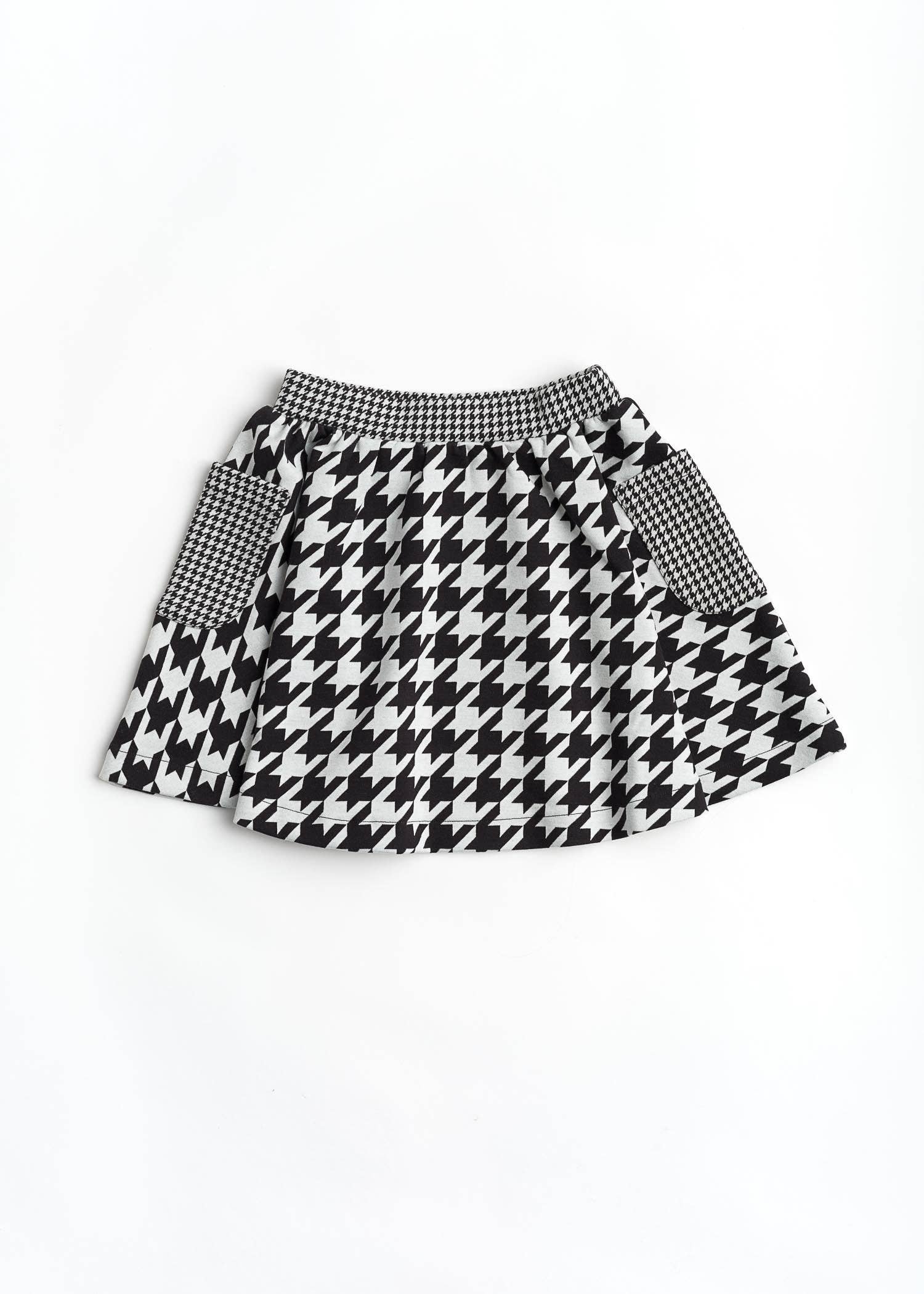 Houndstooth Sharp Dressed Skater Skirt for wholesale on Faire1