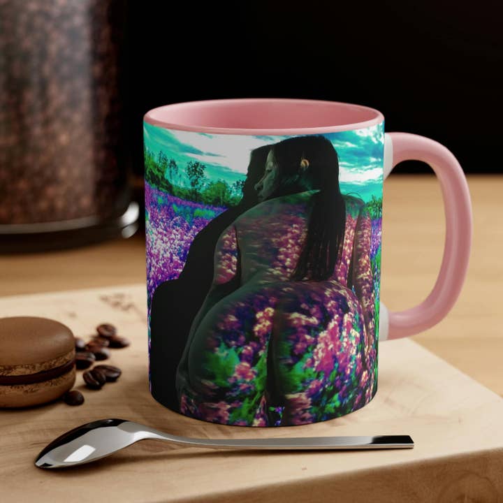 Tasse à café Spring Flowers Norell, the Band Famous Accent, 11 oz pour la vente par The Band Famous