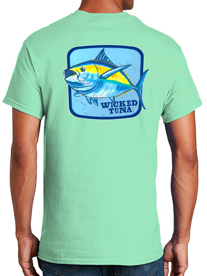 Camicia Wicked Tuna SS in cotone - Tuna Express per la vendita all'ingrosso da parte di Wicked Tuna