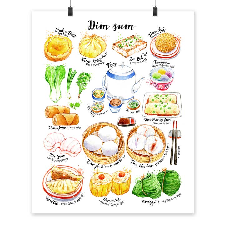 Impression artistique Dim Sum pour la vente par Amara Strand Studio