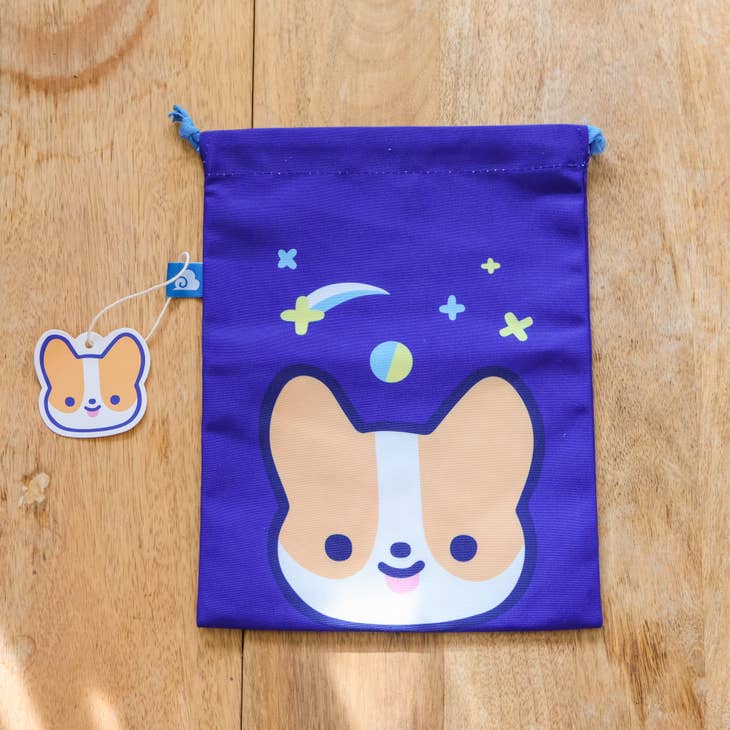 Thousand Skies - Wholesale Pouch - Women's - Drawstring Pouch Bag - Corgi Starlight