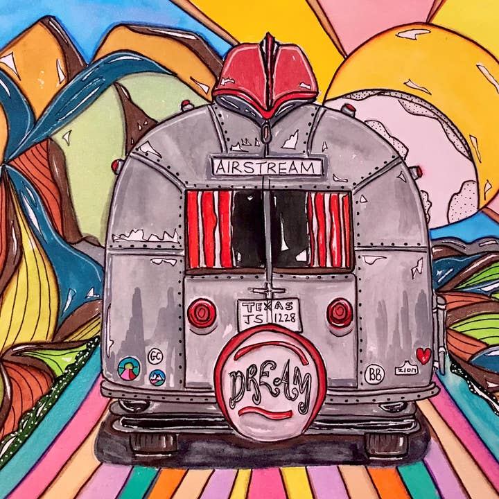 Airstream Dream Art Print for wholesale by Samantha Koehn Art