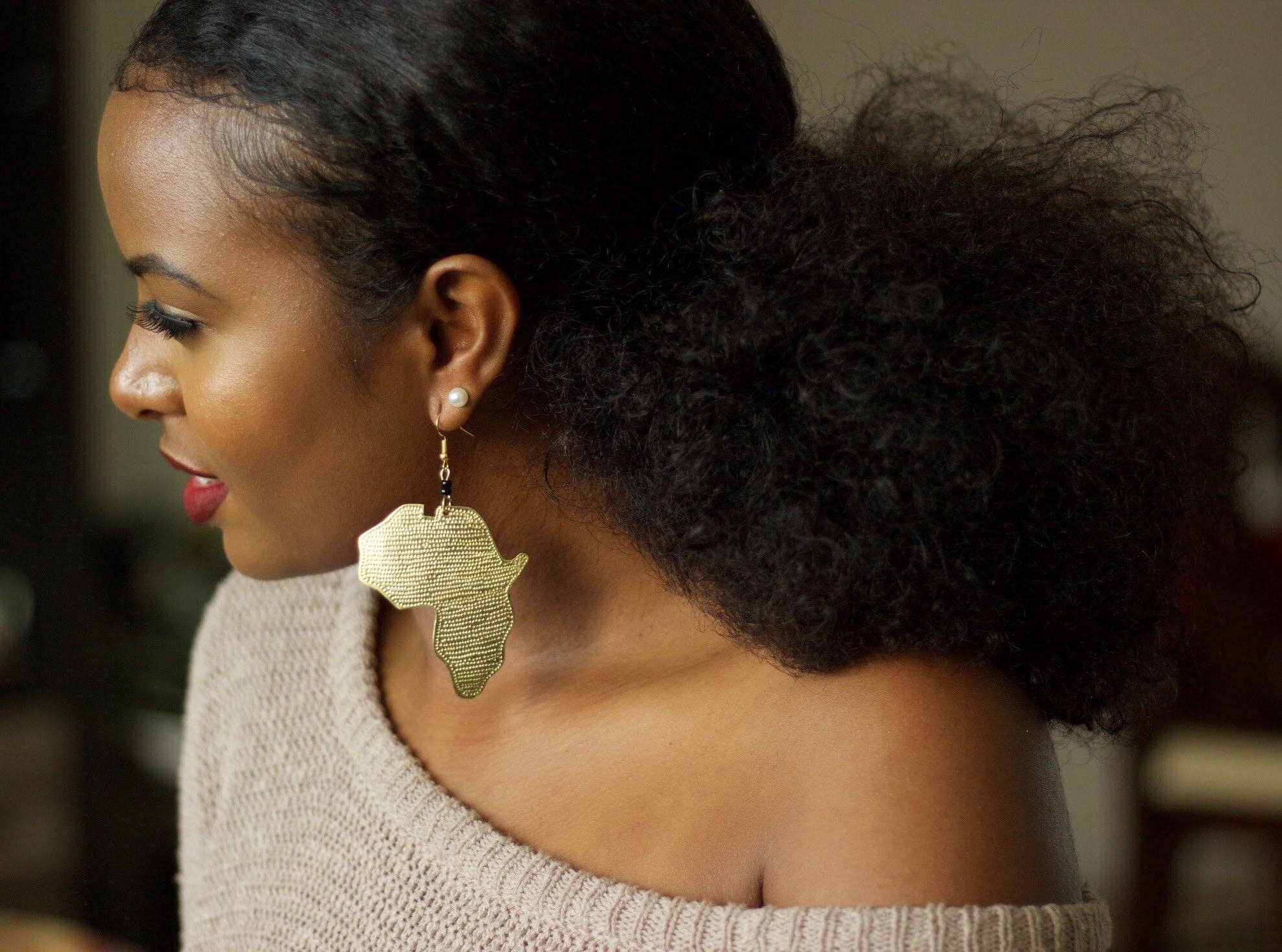 Gold Maridadi Africa Earrings for wholesale on Faire1