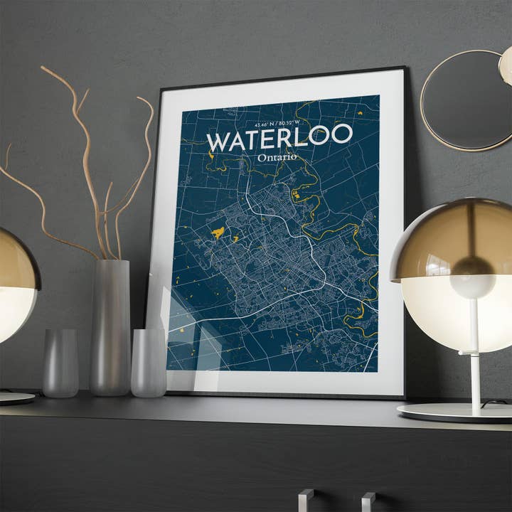 OurPoster.com - Wholesale Poster - Waterloo City Map Poster174