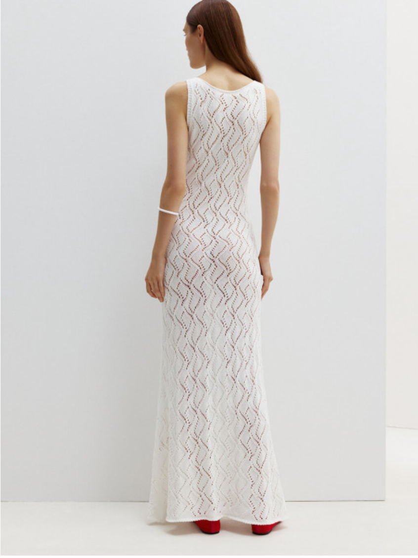Nenya Fashion Limited - Wholesale Dress - Women's - Openwork Sleeveless Maxi Dress Rafaella7