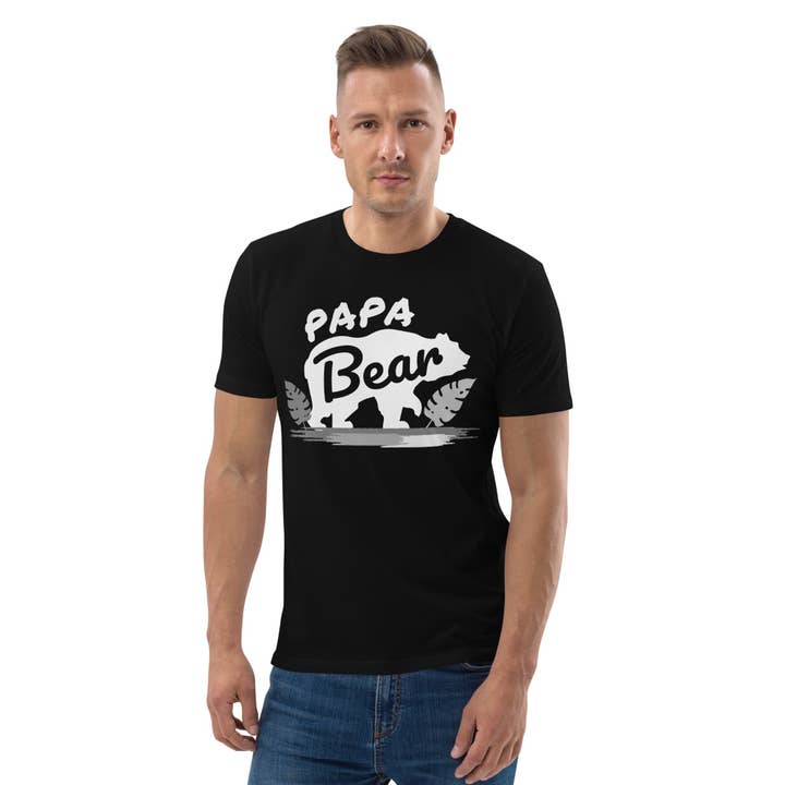 Papa Bear Unisex organic cotton t-shirt for wholesale by Lady Liberty & Co.