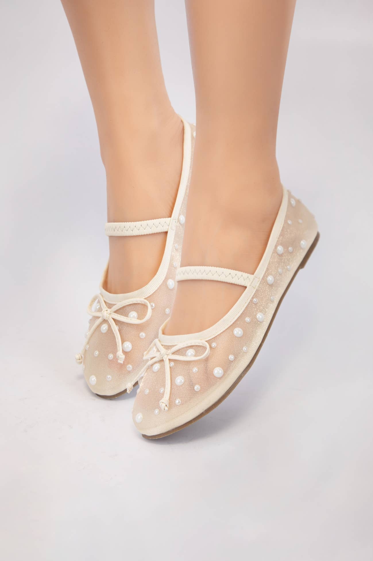 CCOCCI - Wholesale Flats - Women's - CCOCCI MINI PACK CARLY SHEER MESH WITH PEARL EMBELLISHMENT12