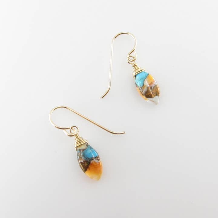J. Mills Studio - Wholesale Dangle Earrings - Spiney Oyster Drop Earrings2