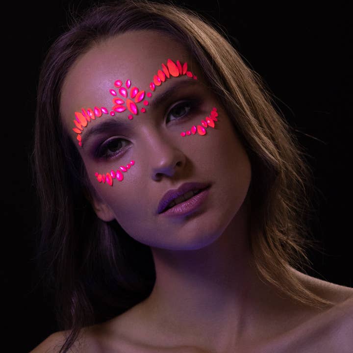 Moon Makeup - Wholesale Body Glitter/Shimmer - Neon UV Glow Blacklight Adhesive Gems, Jewels & Rhinestones7