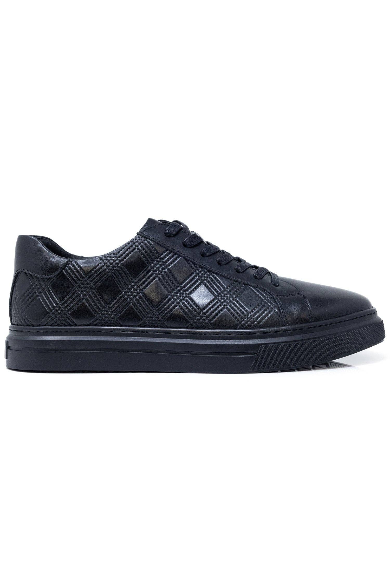 BARABAS - Wholesale Lifestyle Sneakers - Men's - Men's Checkered Lace-up Leather Sneakers 5SH092