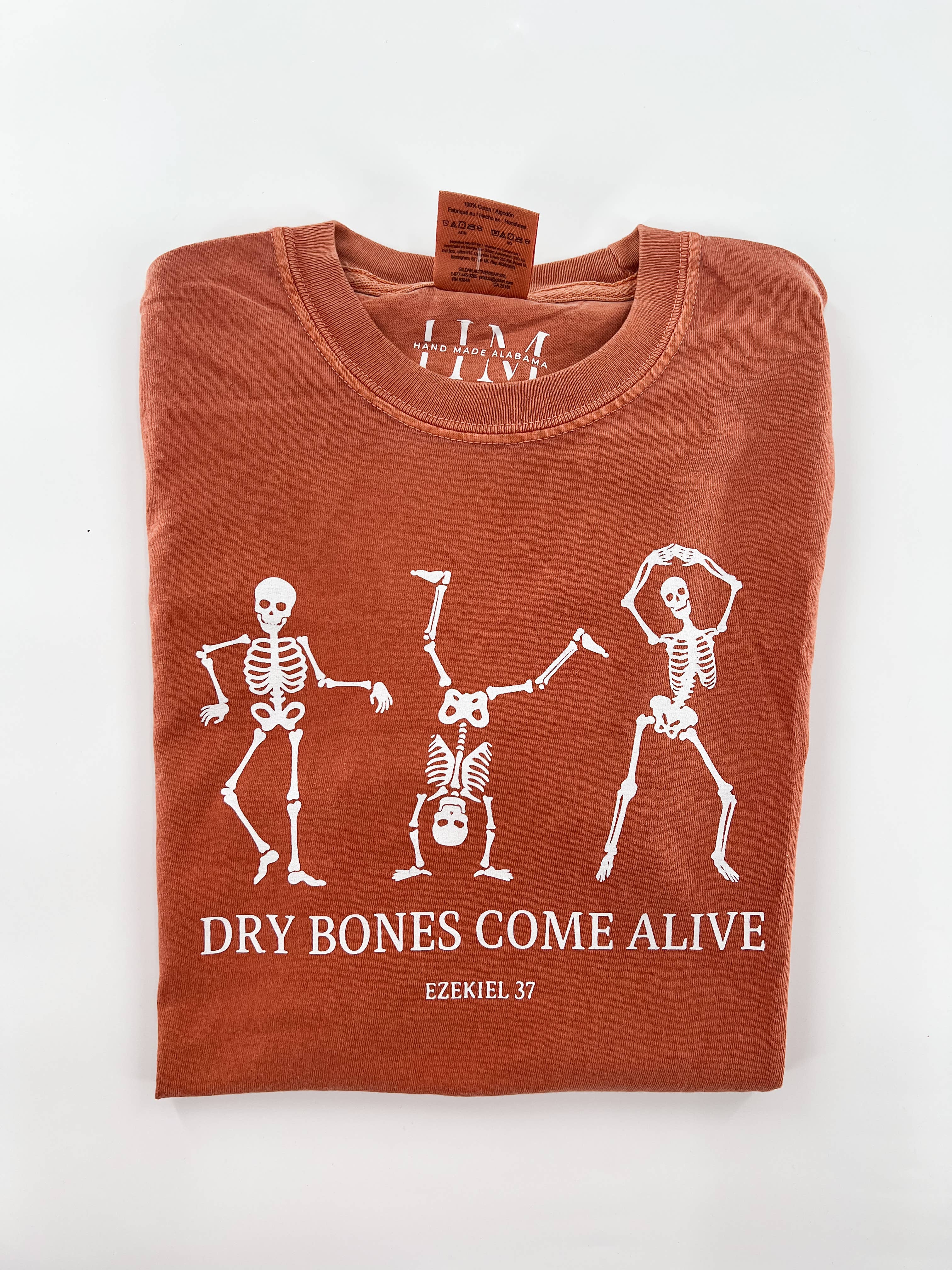 Hand Made Alabama - Wholesale Screen Printed T-Shirt - Unisex - Dry Bones Come Alive Tee0