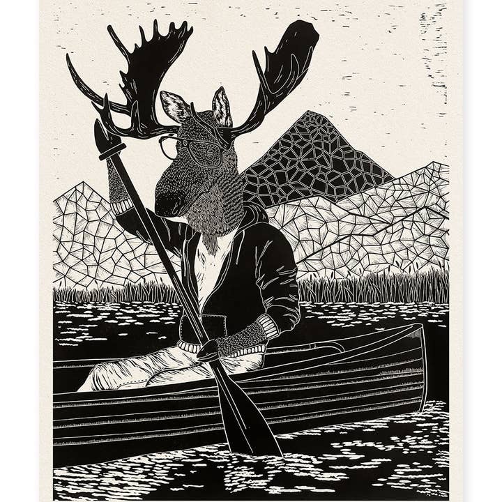 Moose Print for wholesale by Woosah Outfitters