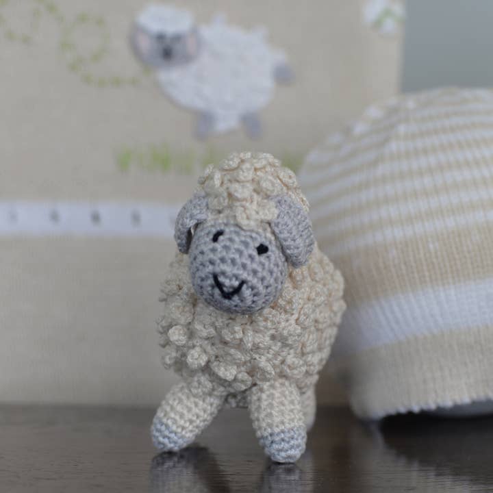 Melange Collection – wholesale Stuffed/plush toy – Kids & baby – Little Crochet Lamb - Ecru1