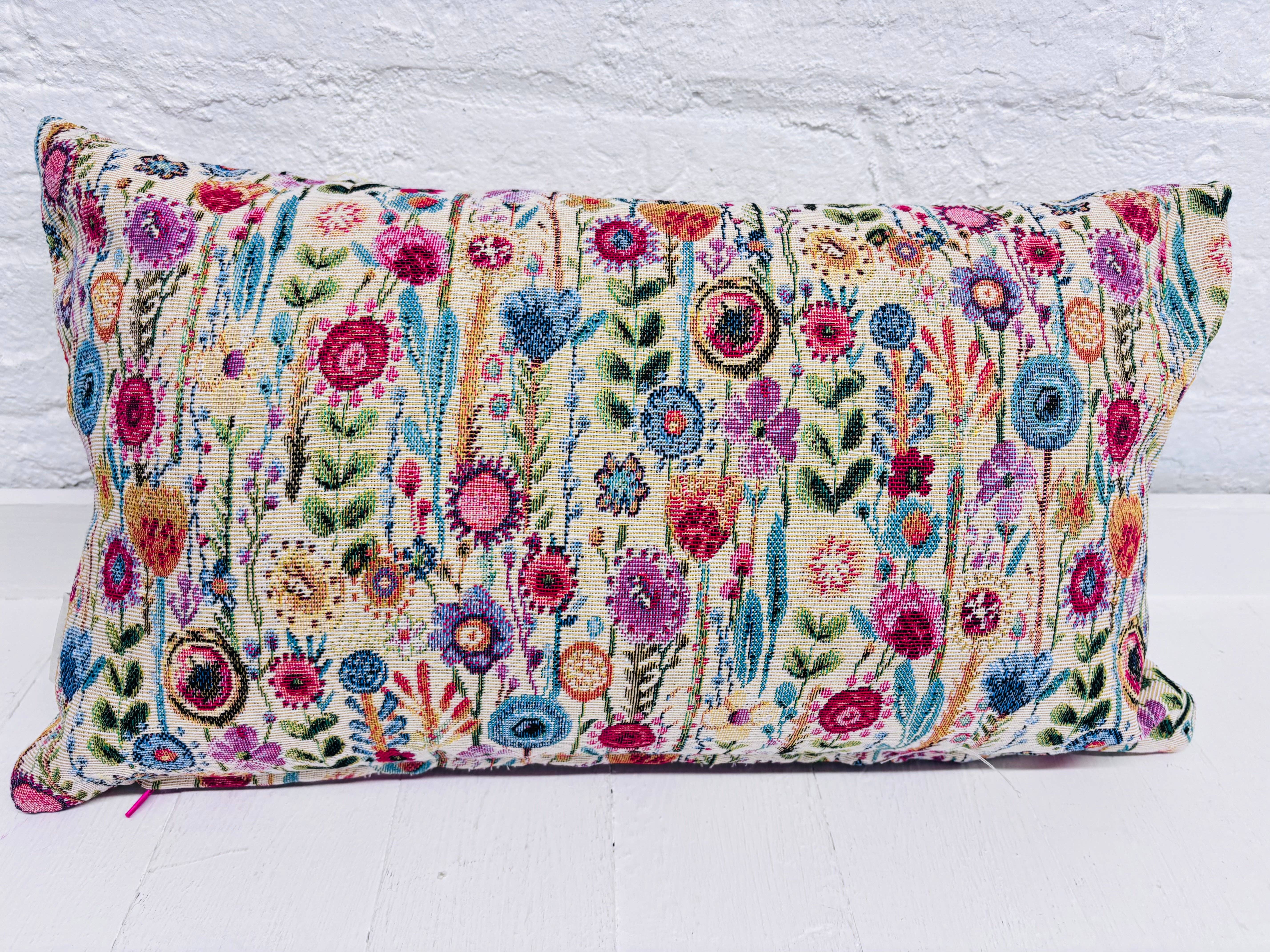 Lizzie Dixon Designs – wholesale Chair cushion – Kew Gardens - Floral Tapestry Cushion3