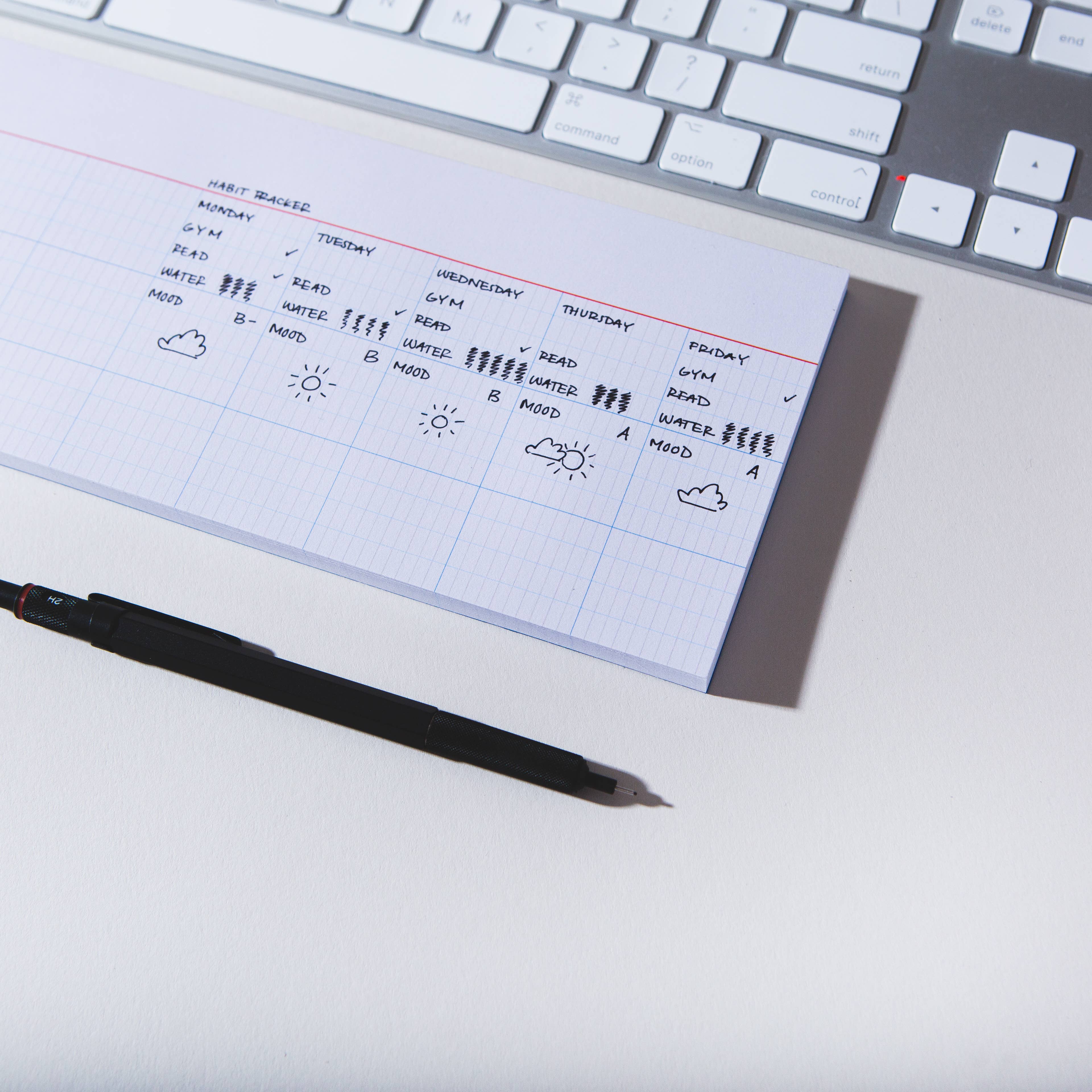 Case Study - Wholesale Notepad - Keyboard Grid Notepad – Desk Pad for Daily Tasks & Planning3