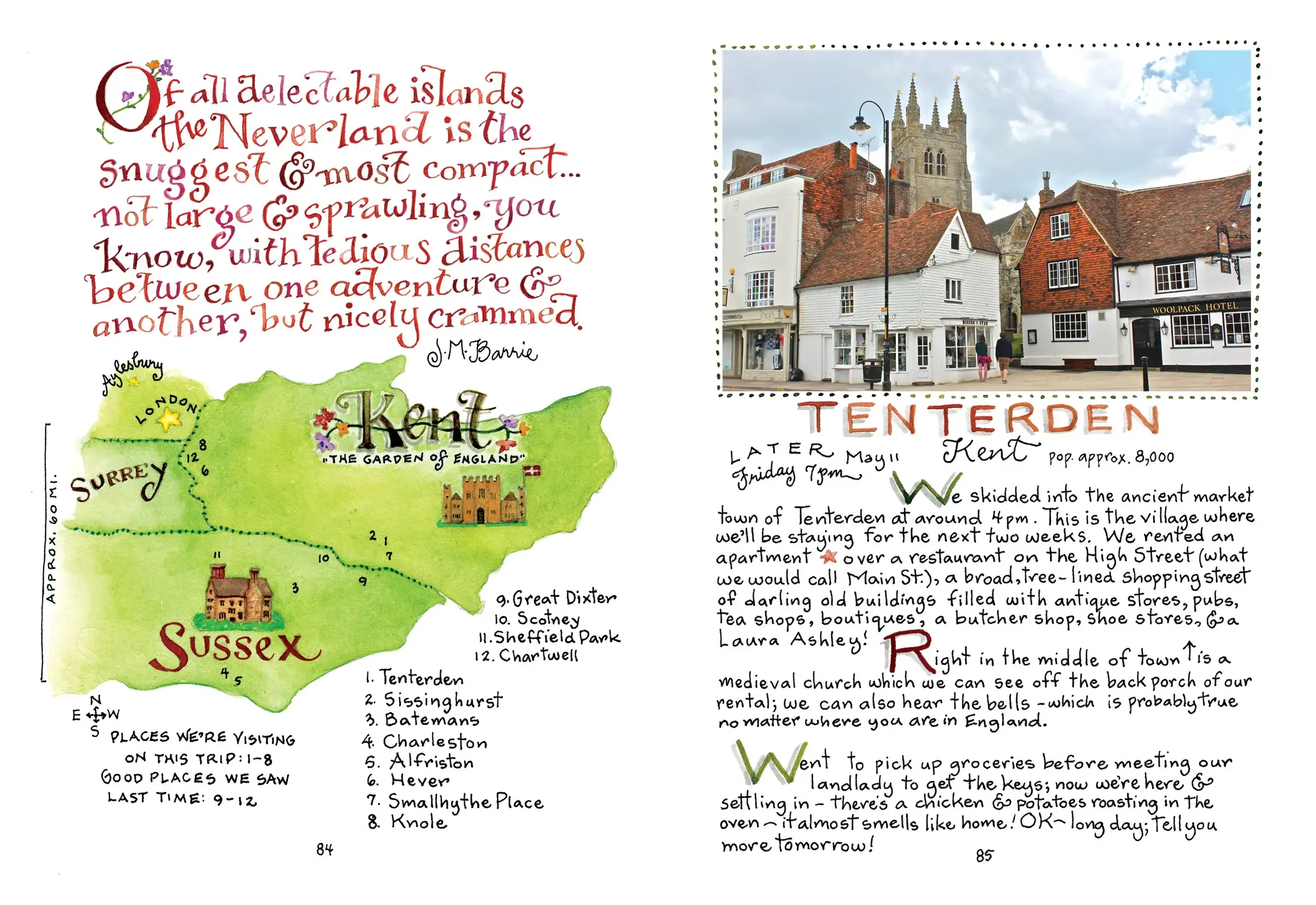 Susan Branch Studios - Wholesale Travel Book - A Fine Romance, Falling in Love with the English Countryside2