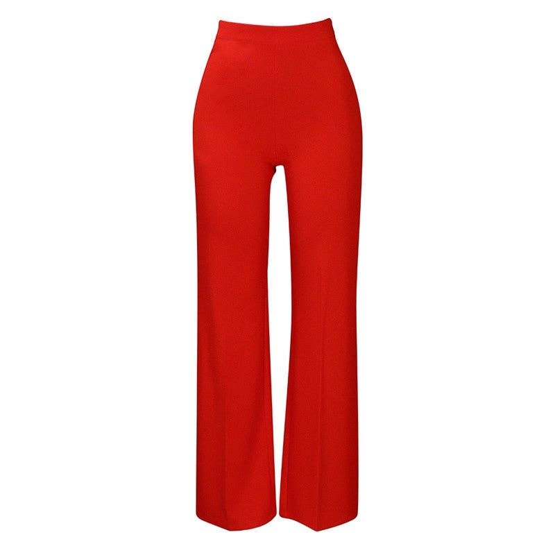 Sheer Trend - Wholesale Pants - Women's - Solid Color Fashion Casual Large Size Wide Leg Pants4