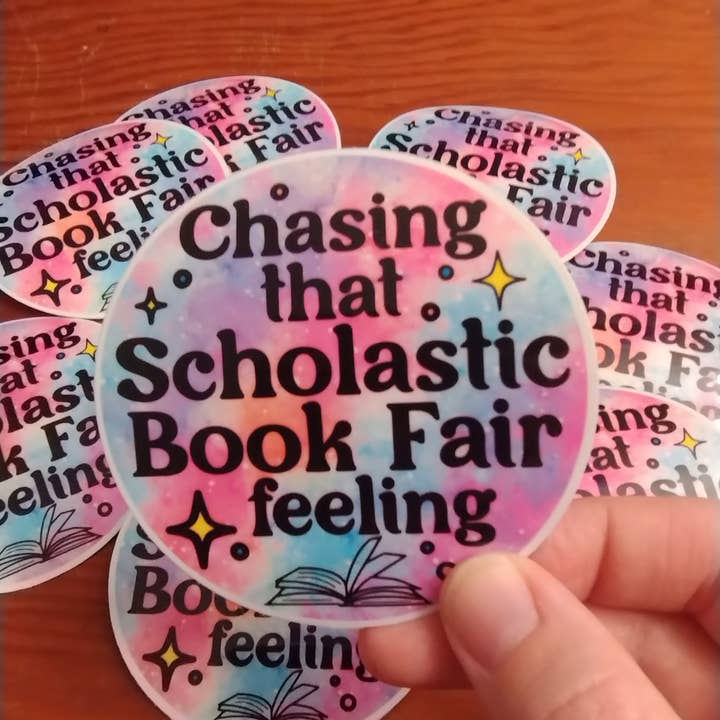 The Crafty Bookworm3 - Wholesale Sticker - Scholastic Book Fair Nostalgic Glossy Vinyl Sticker1